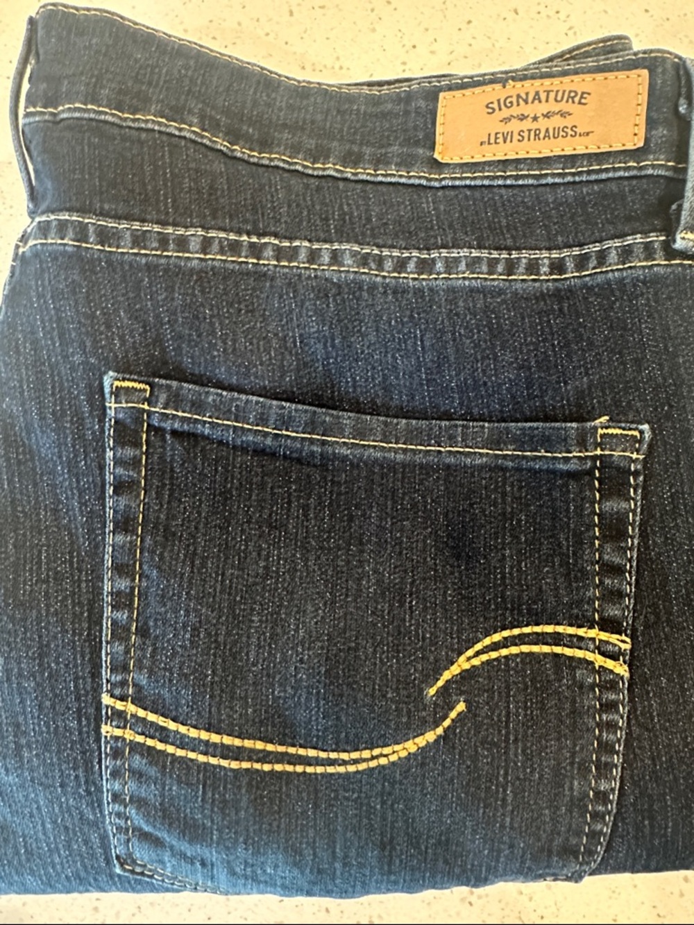 Signature by Levi Strauss Modern Boot Cut Jeans - Dark Blue
